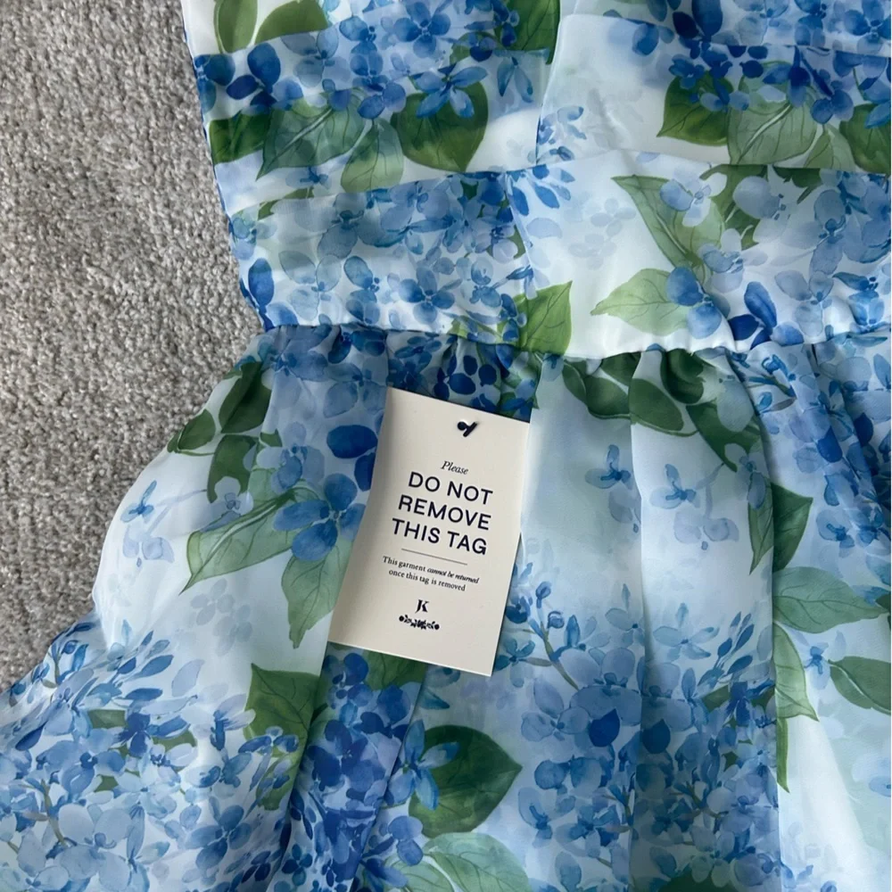 JessaKae Blue Hydrangea Nellie Dress - Picture 5 of 11
